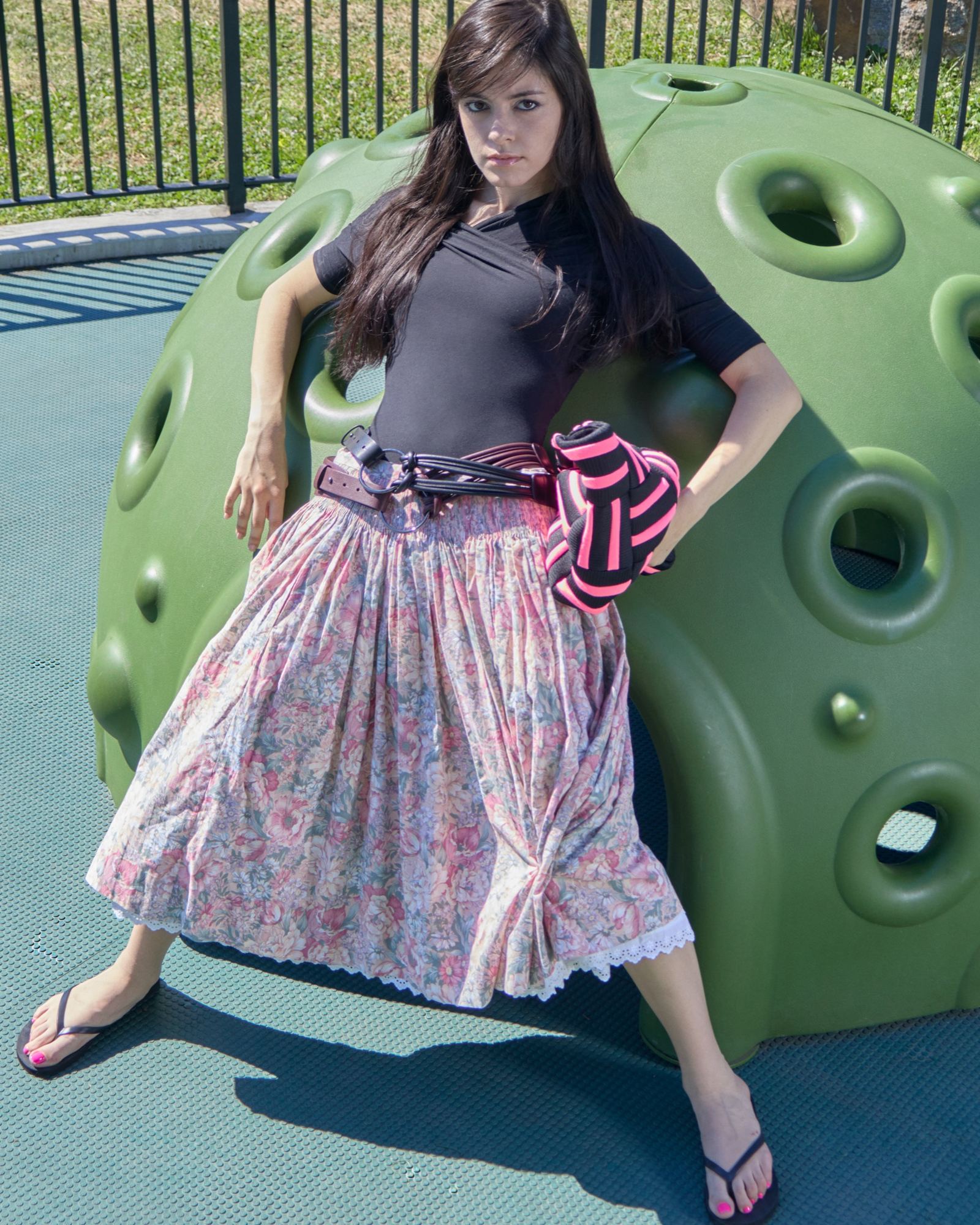 Falling petal skirt at the dome